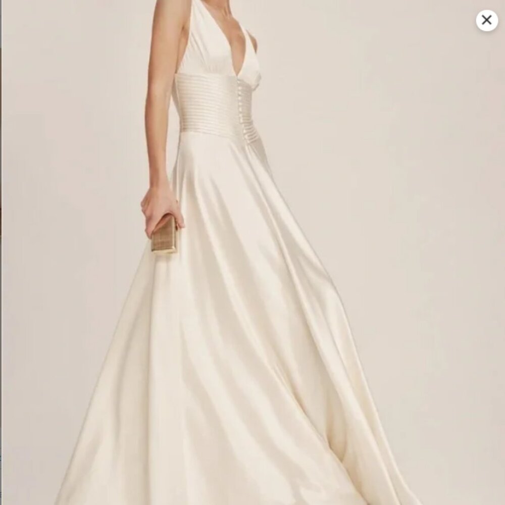 Reformation Arianwen Satin Bridal Gown